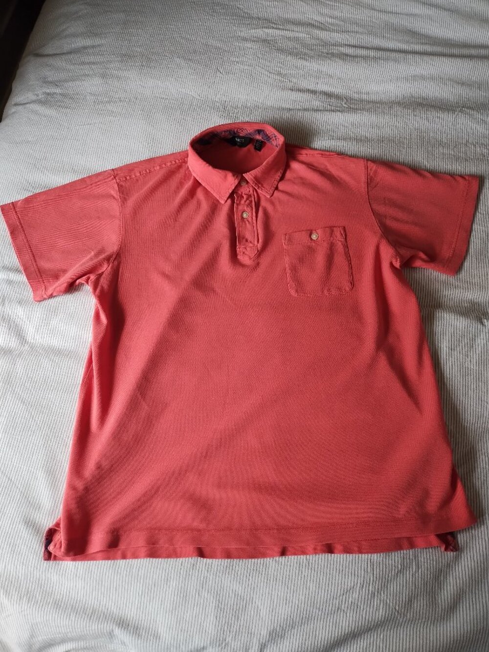 LINCS Men's Cotton Polo Shirt Coral